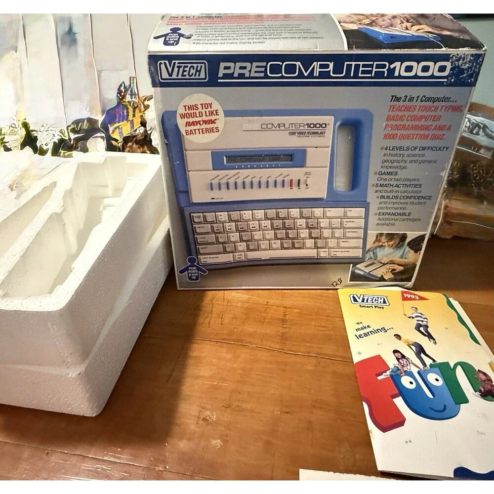 VTech PreComputer 1000 Electronic Vintage  VTech PreComp Manual 1992